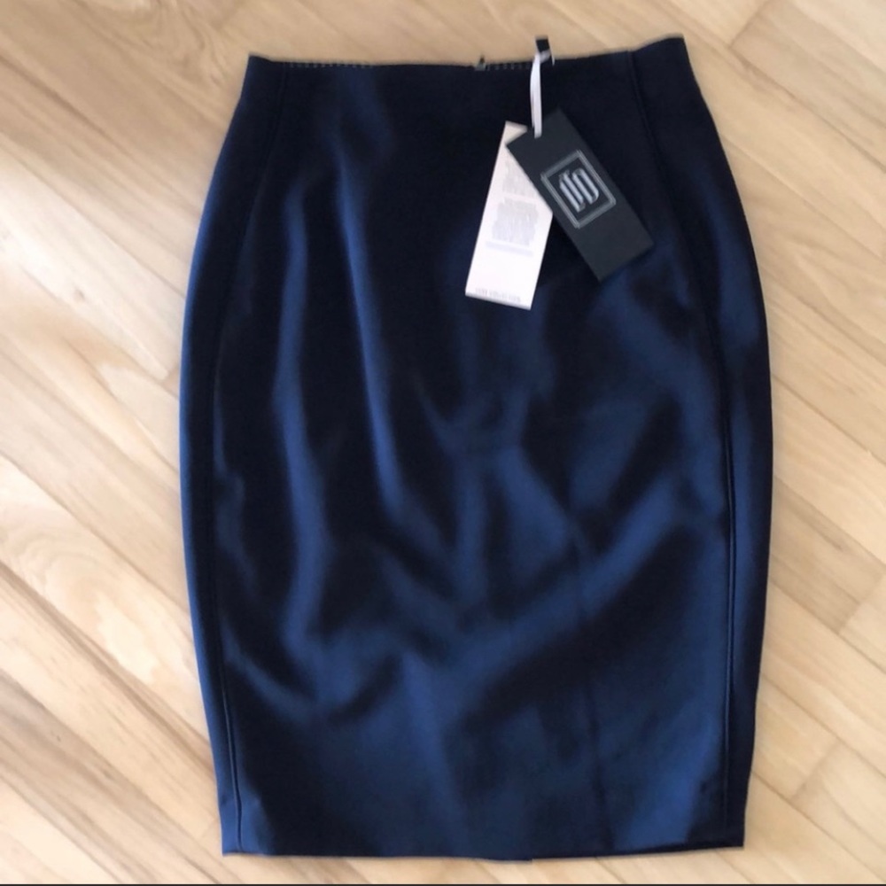 NWT 12 Tall The Limited Navy Blue Pencil Skirt